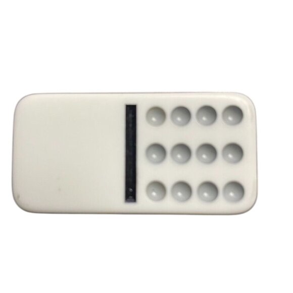 Double Twelve Dominoes Replacement Tile 0 12 Color Dot mq - Picture 1 of 3